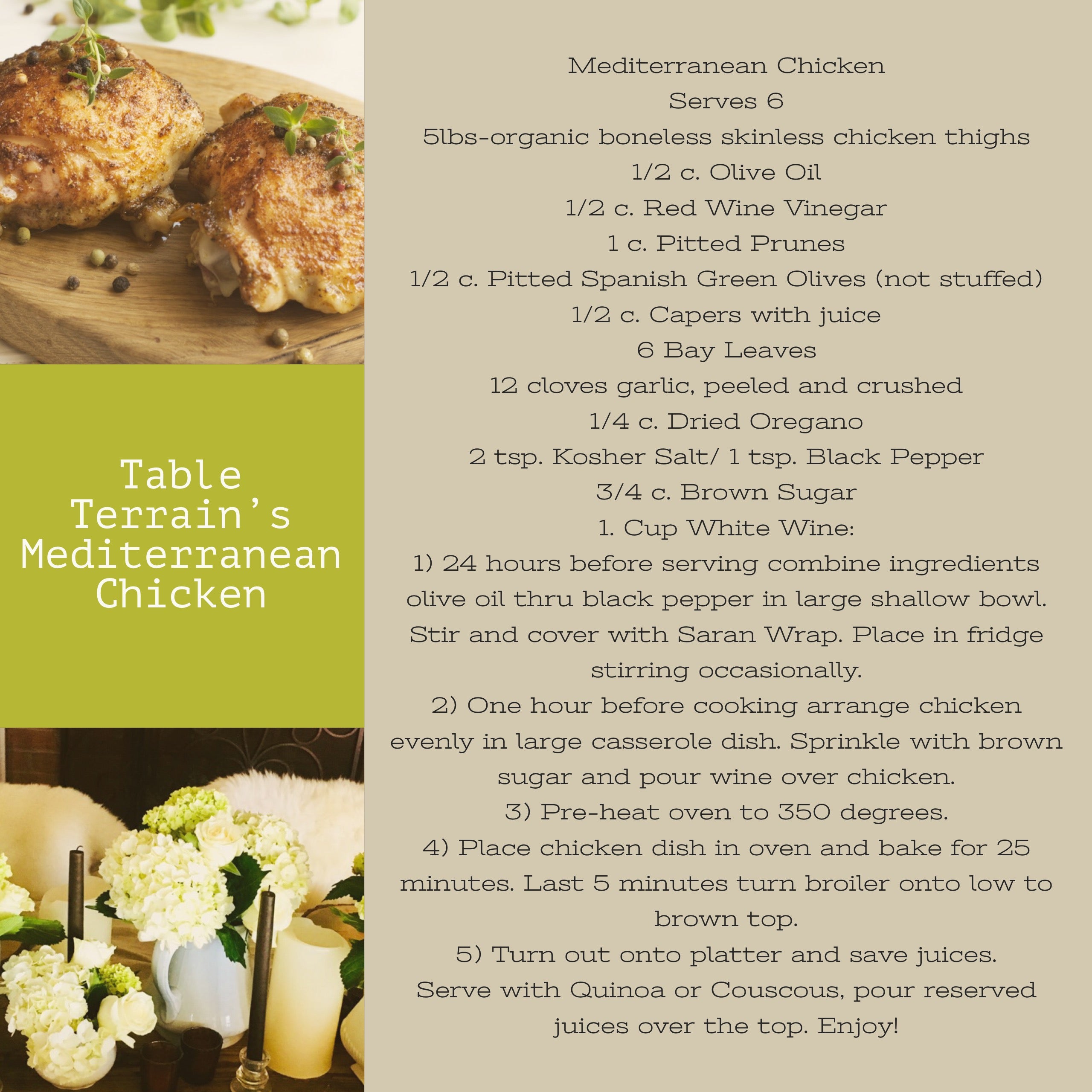Mediterranean Chicken – Table Terrain