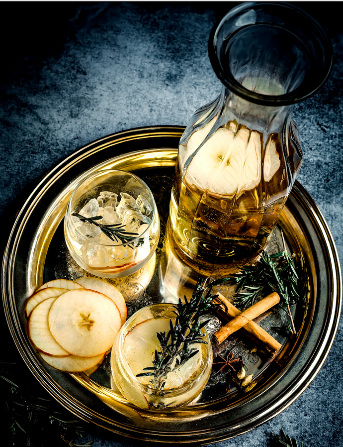 Rosemary Apple Cider Bourbon Cocktail