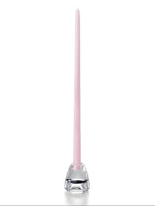 Candles, Peony Pink 18” Tapers, 1 dozen