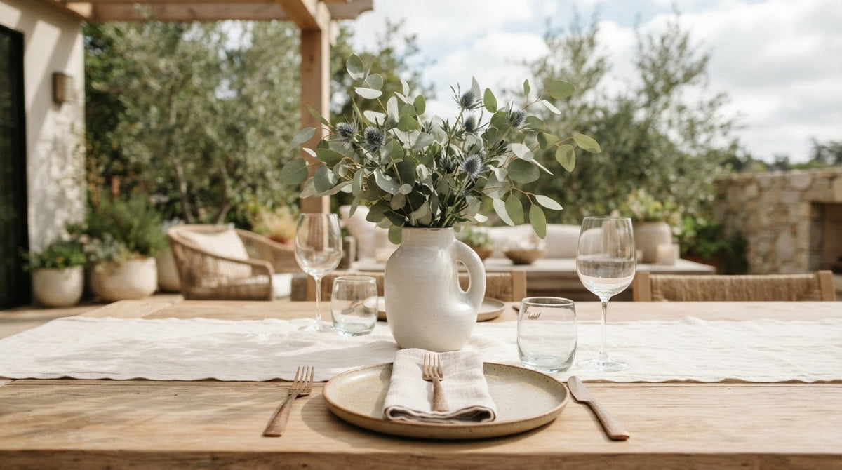 How to Create a Minimalist Tablescape That Still Feels Warm
