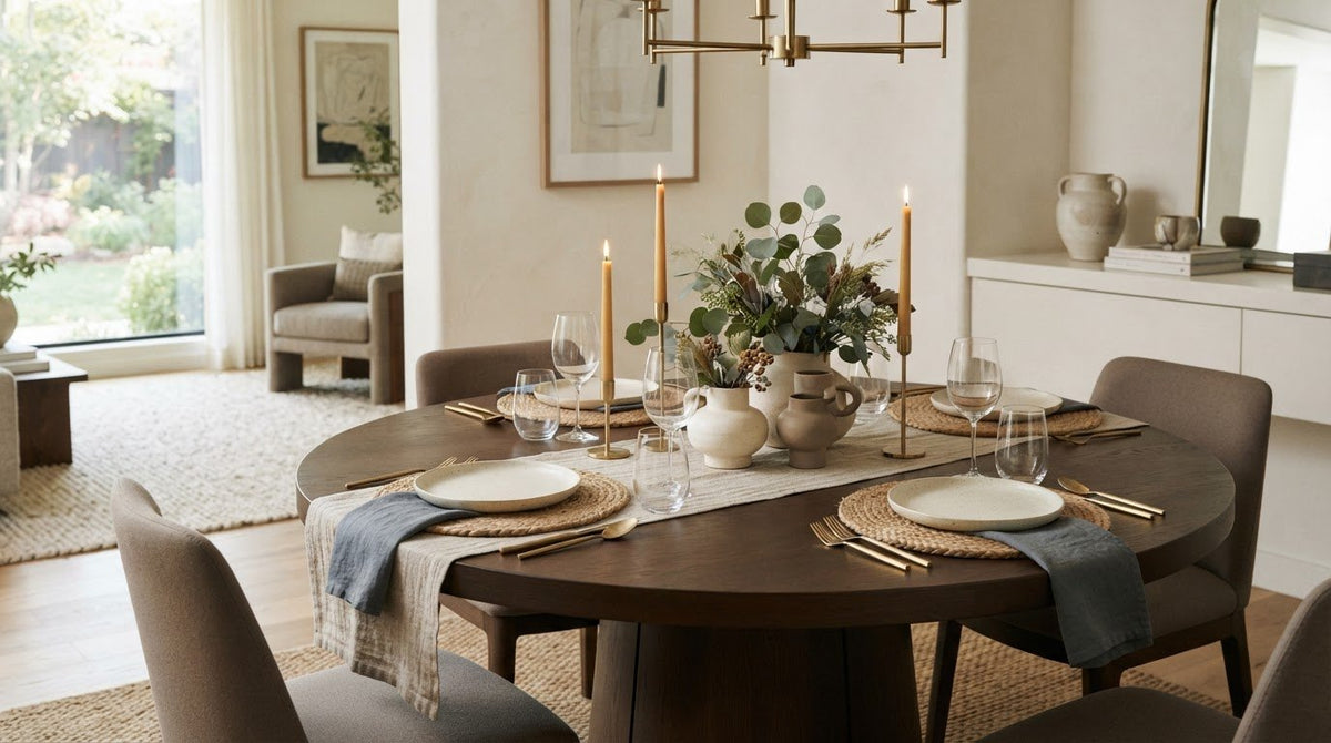 Tablescape Ideas for a Round Dining Table: 5 Looks to Make Your Own