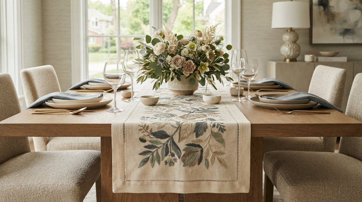 The Essential Guide to Embroidered Table Runners: Elevate Your Hosting in 2026