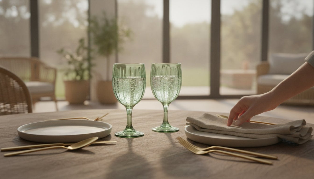 Why Green Water Goblets are the New Table Essential for 2026