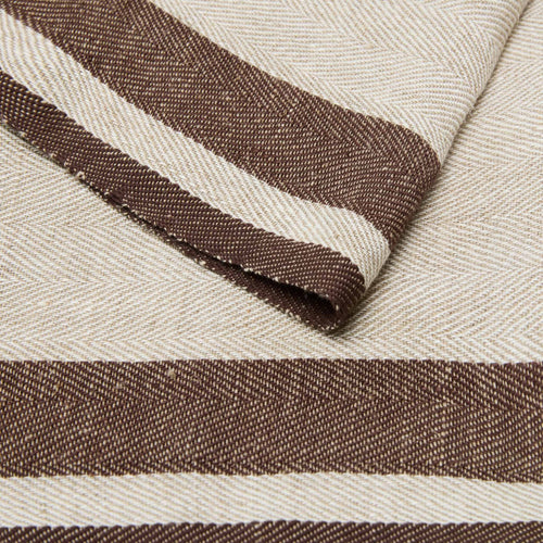 Napkins, Gordes Natural & Choco (Set of 4)