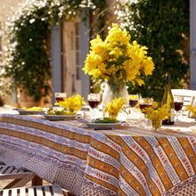 Provence Avignon Dijon & Blue Tablecloth: 71" x 142"