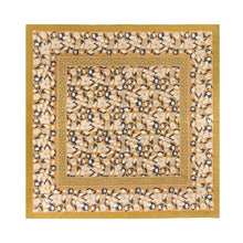 Forest Harvest Mustard & Blue | French Tablecloths: 71" x 128"