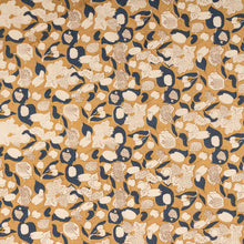 Forest Harvest Mustard & Blue | French Tablecloths: 71" x 128"