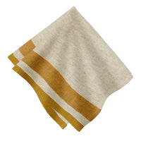 Napkins, Gordes Natural & Mustard (Set of 4)