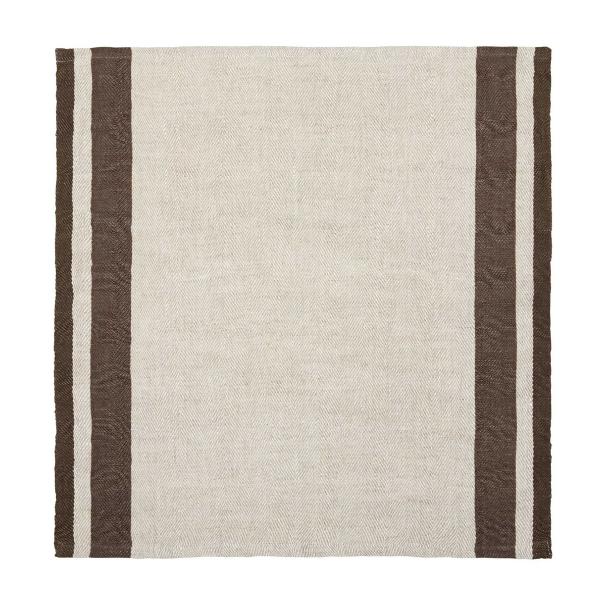Napkins, Gordes Natural & Choco (Set of 4)