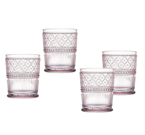 Goblets, Vintage Pink Tumblers (Set of 4)