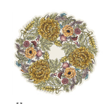 Placemats, Autumn Floral Wreath (Set of 12)