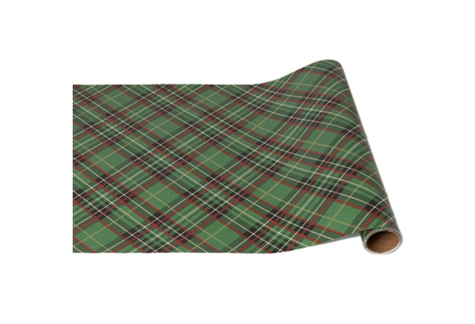 Runner, Green Plaid Paper 25’