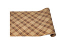 Runner, Brown Plaid Paper 25’