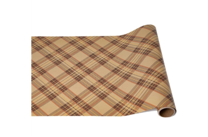 Runner, Brown Plaid Paper 25’