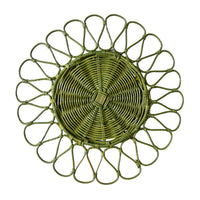 Rattan Placemat (Moss Green)