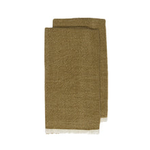 Chunky Linen Forest Green Towels 20x30 - Set of 2: Forest Green