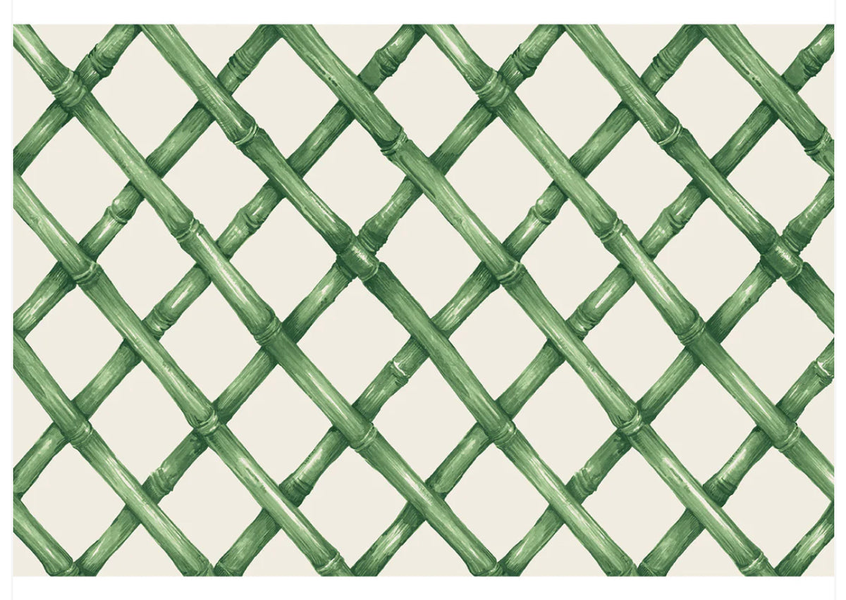 Placemats, Green Lattice (Set of 24)