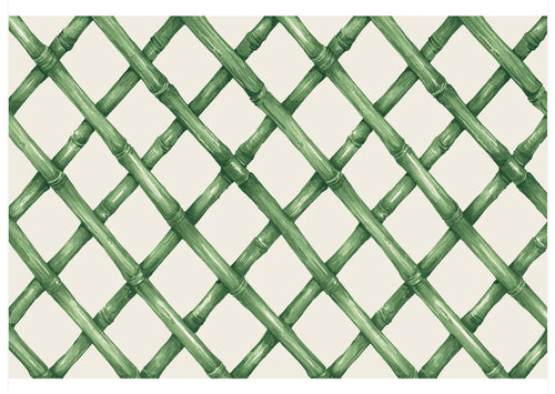 Placemats, Green Lattice (Set of 24)