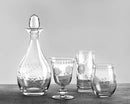Glass, Stemless Fleur Etched (Set of 4)