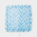 Napkins, Blue ZigZag Ruffle (Set of 4)