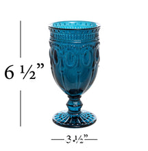 Goblets, Blue Vintage design (Set of 6)