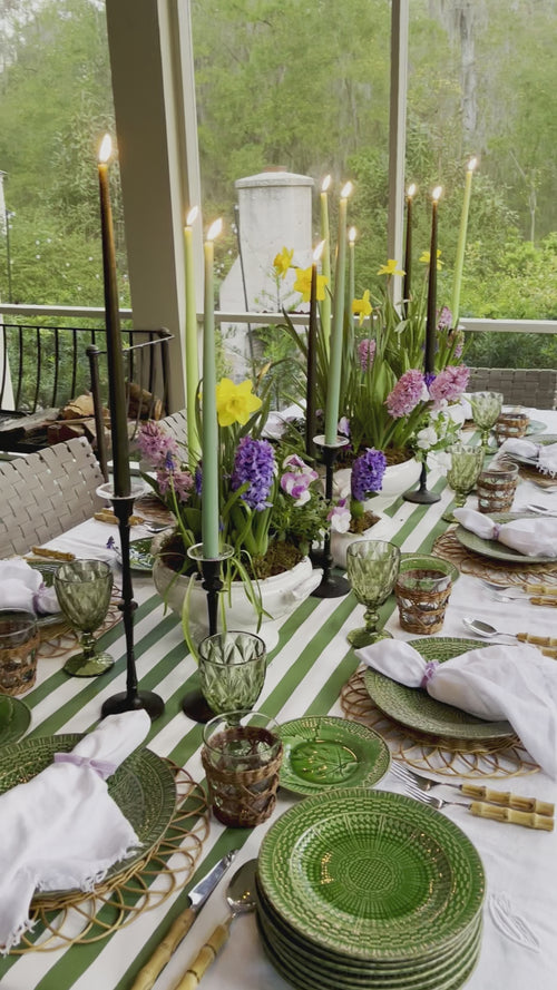 Candles, Mixed Greens 18” Tapers, 1 dozen