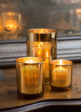 Gold Candle Holder-Medium | Table Terrain January tablescapes, men's table decorations, kitchen table arrangements