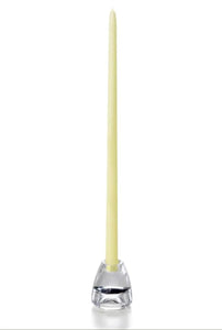 Candles, Butter Yellow 18” Tapers, 1 dozen