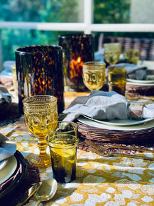 Tablecloth, French Gold and Grey