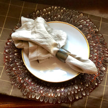 Stonewashed 100% Linen Napkins in Ecru (Set of 8) | Table Terrain January tablescapes, men's table decorations, kitchen table arrangements