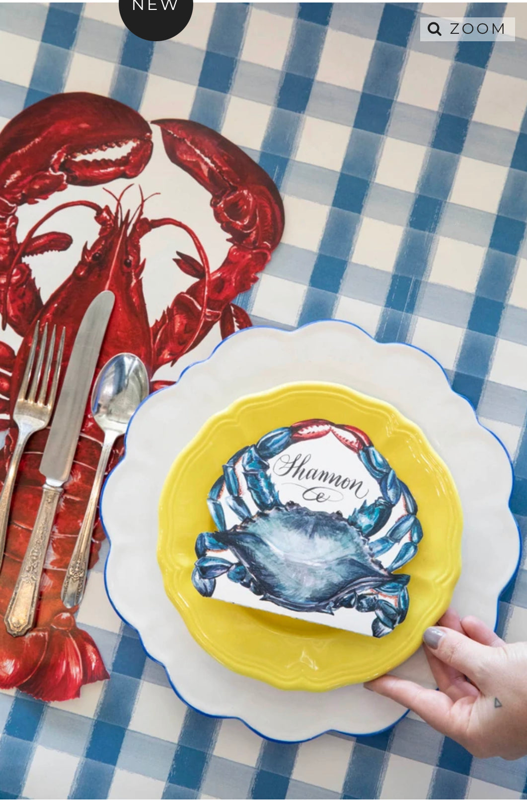 Place cards, Crab (Set of 12)