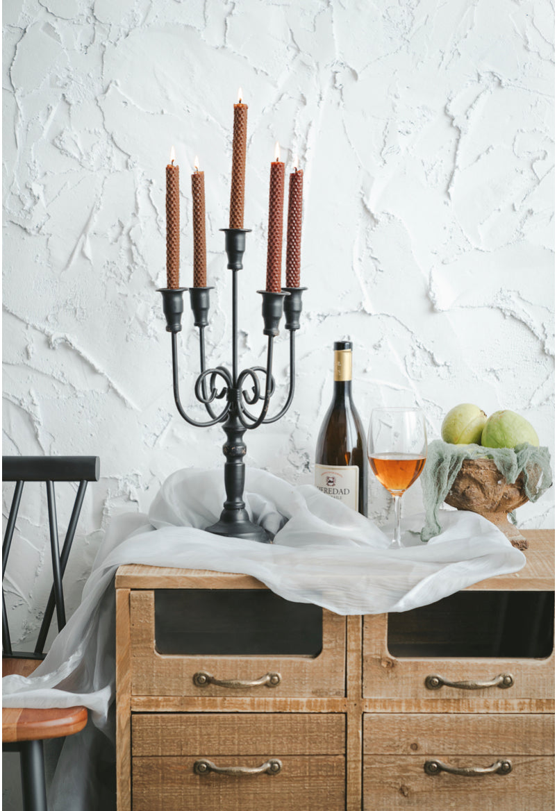 Candelabra, Distressed Iron (5 Arm)