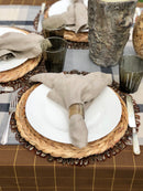 Stonewashed 100% Linen Napkins in Ecru (Set of 8) | Table Terrain build your own tablescape, custom tablescapes, modern table centerpieces, elegant table centerpieces