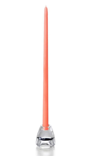 Candles, Coral 18” Tapers, 1 dozen