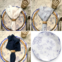 Plates, Italian Blue Floral 11” (Set of 4)