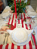 White stonewashed linen napkins, set of eight, for year-round entertaining
