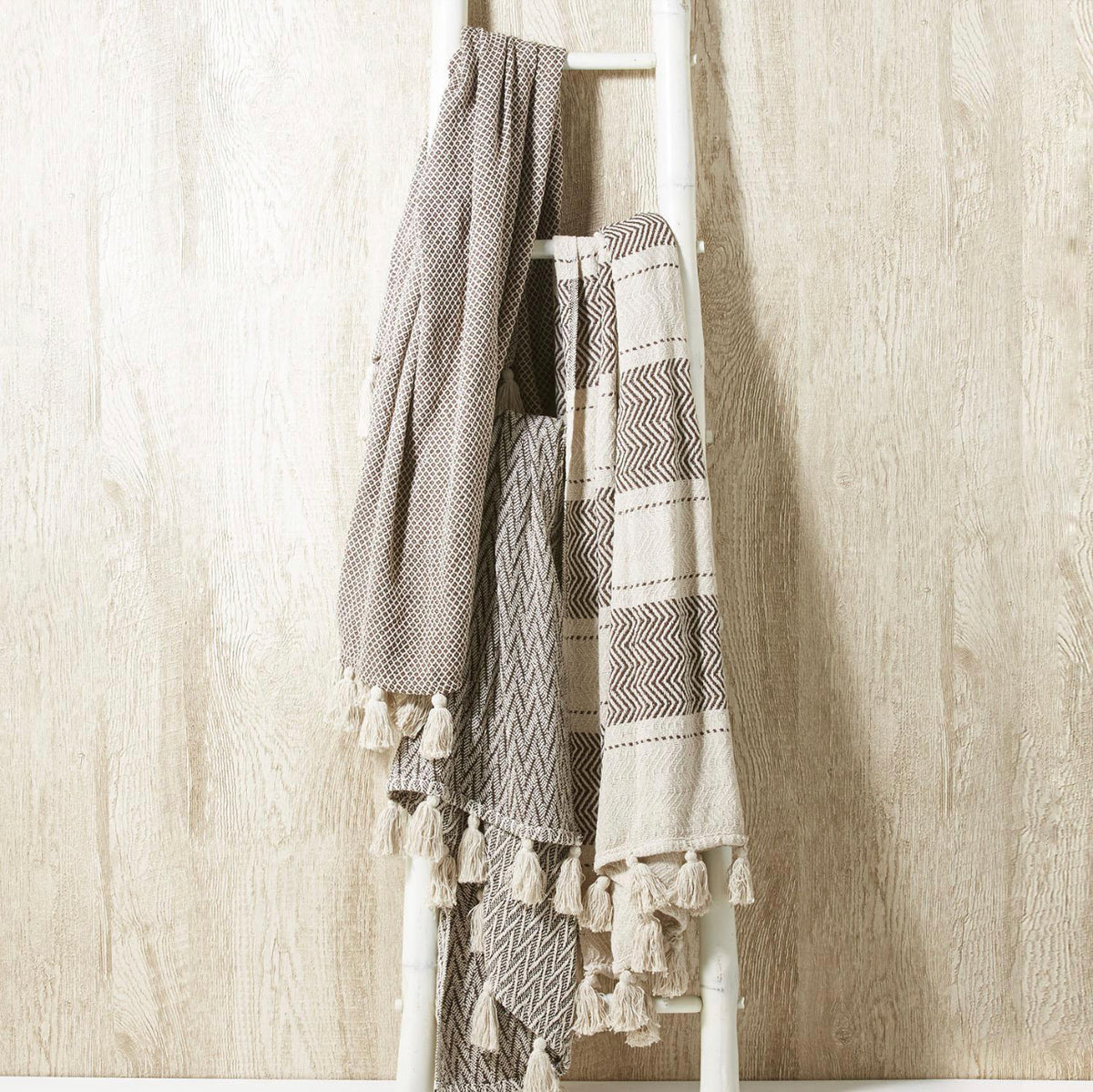 Topper, Natural Herringbone Pattern