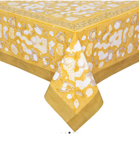 Tablecloth, French Gold and Grey