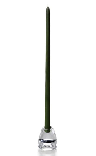 Candles, Olive Green 18” Tapers, 1 dozen