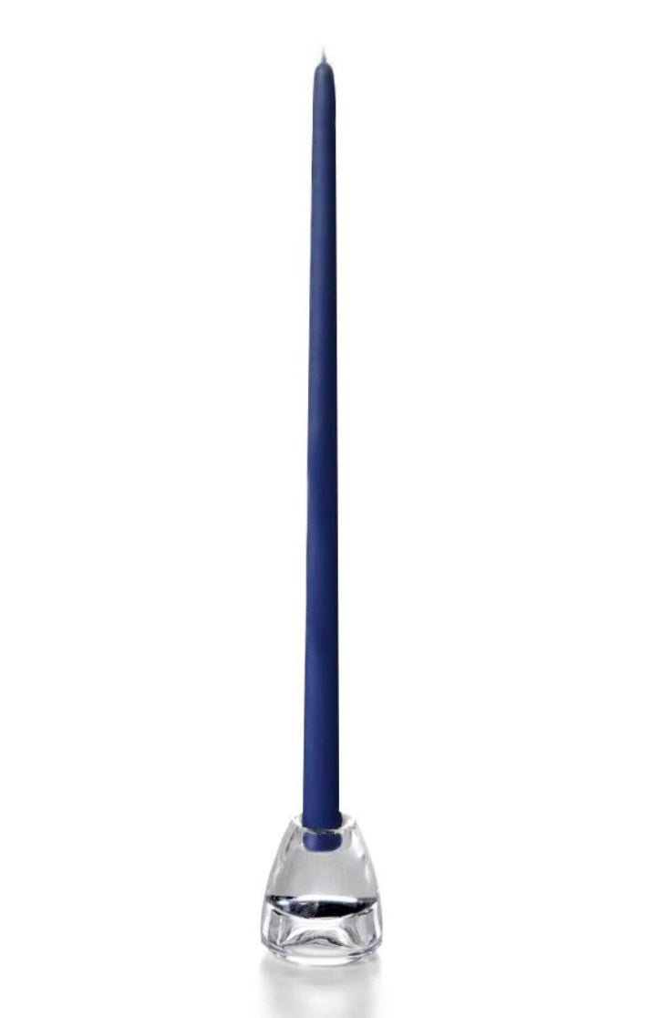 Candles, Prussian Blue 18” Tapers, 1 dozen.