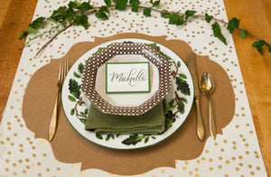 Place cards, Green (Set of 12)