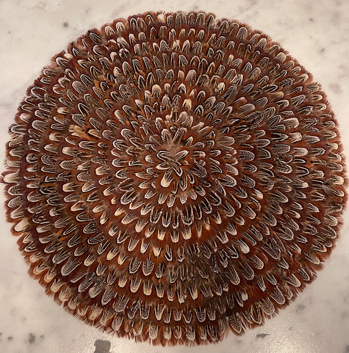 Placemats, Natural Pheasant Feather