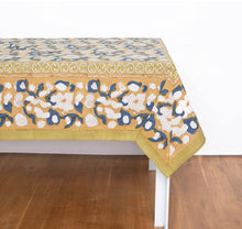 Tablecloth, French Gold & Blue