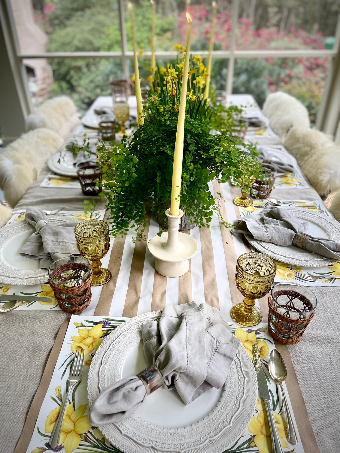 Candles, Butter Yellow 18” Tapers, 1 dozen