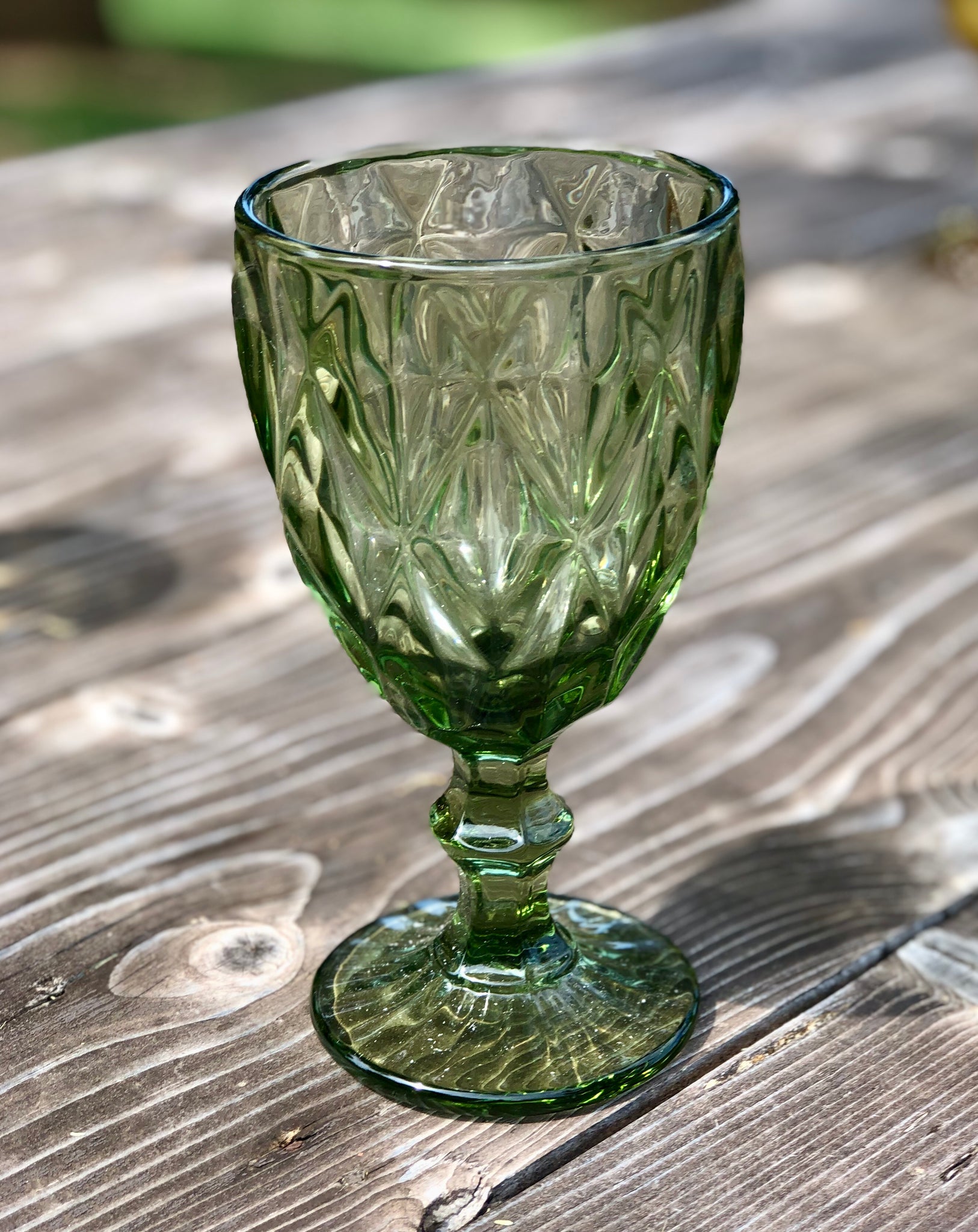 Green Goblets (Set of 4)  Table Terrain Dining Tablescapes and