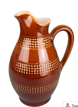 Pitchers, Brown Pottery (Set of 3)