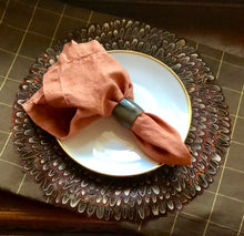 Stonewashed 100% Linen Napkins in Faded Terra-cotta (Set of 8) | Table Terrain January tablescapes, men's table decorations, kitchen table arrangements