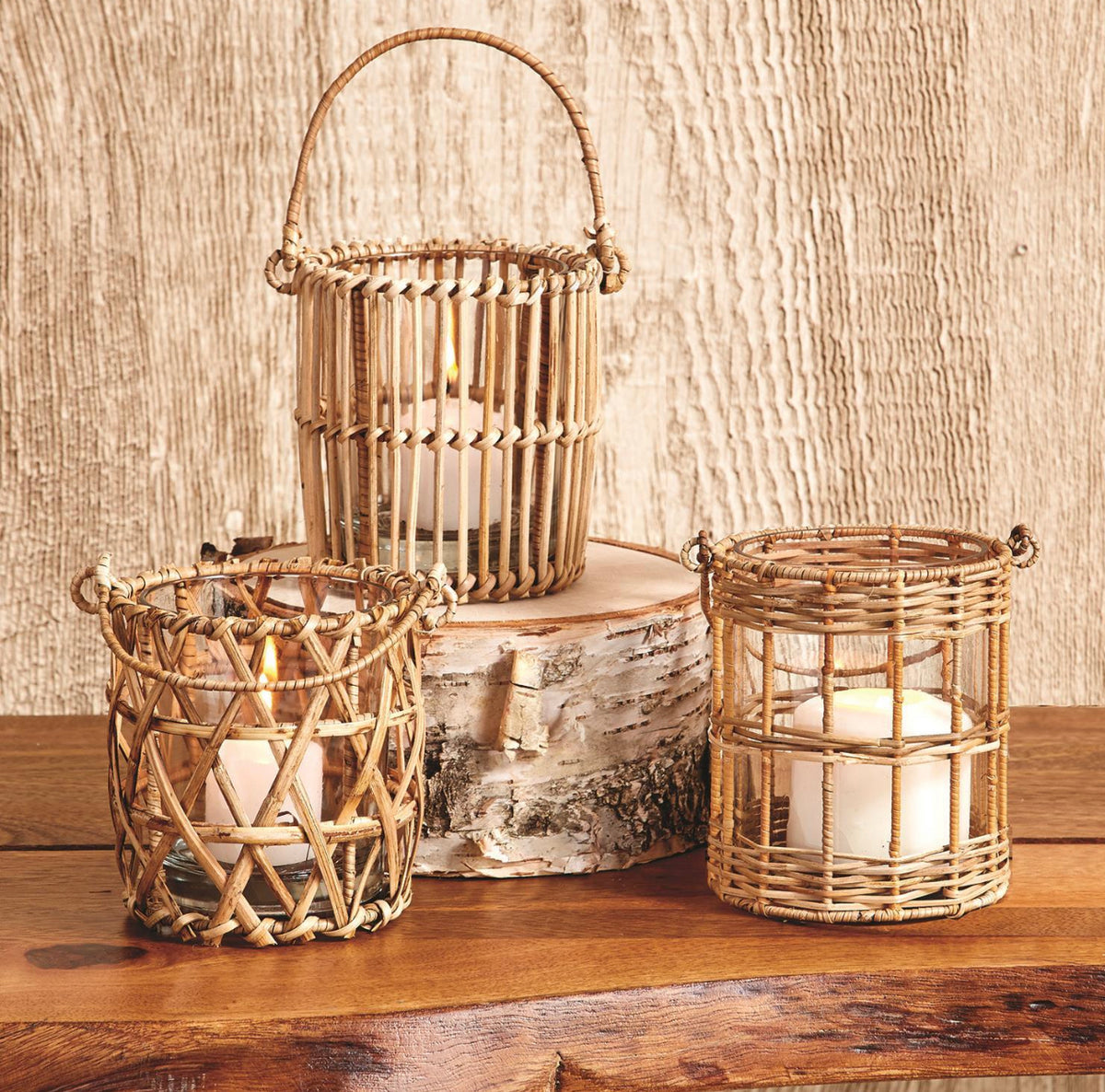 Target Rattan Lantern Lantern, Rattan (Set of 3)